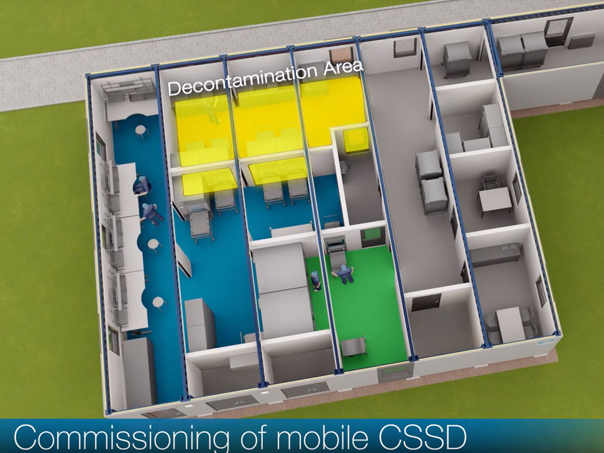 Centrale di Sterilizzazione mobile MMM: soluzione modulare, efficace, versatile